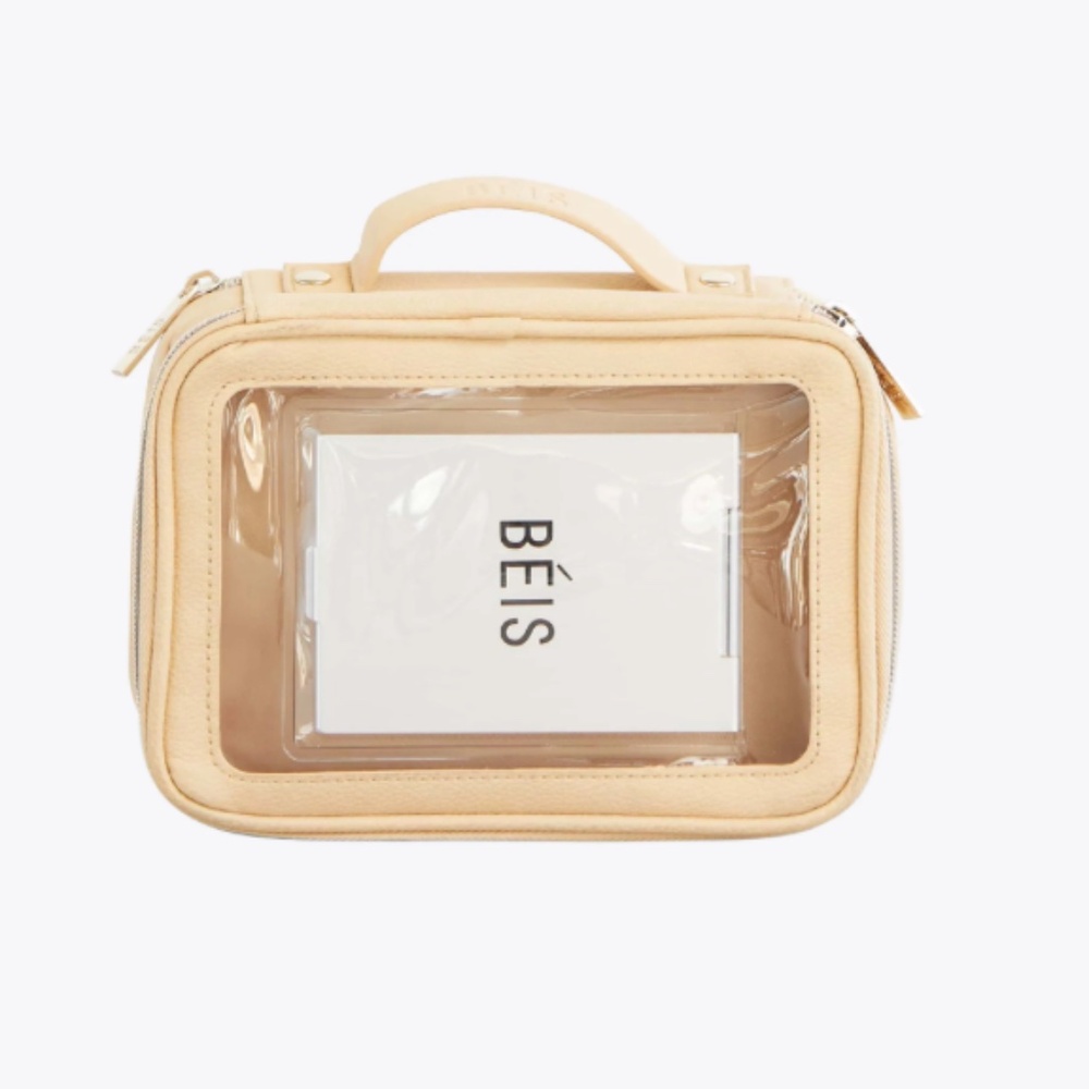 Beis On The Go Cosmetic and Toiletry Essential Case  in Beige